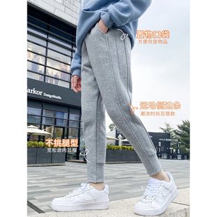Girls' Pants 2025 New Carrot Pants Spring and Autumn Gray Sweatpants Children's Casual Harem Sweatpants Big Kids Spring