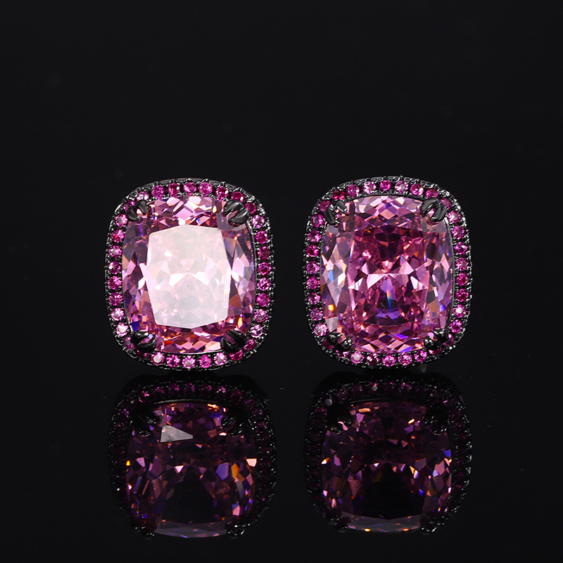 2024 nuevo estilo Zhuang Shengsheng joyería fondo de cobre chapado en oro simulación nido de pájaro cortado rosa seca traje retro mujer 15*20