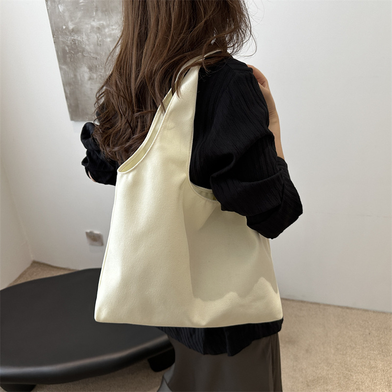 . Moda simple de gran capacidad de verano de color sólido nuevo estilo coreano de moda ocio de viaje bolso de hombro bolso de mujer