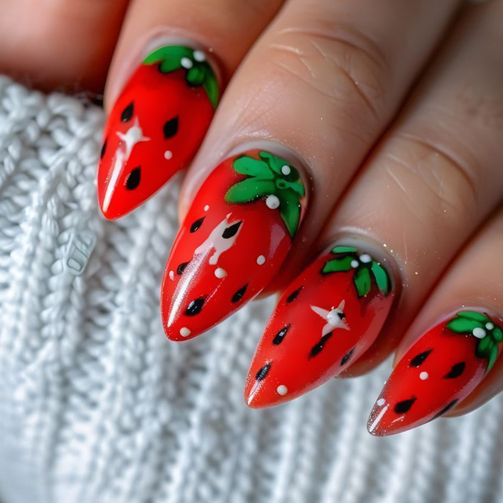 28 piezas de parche de uñas tipo gota de agua