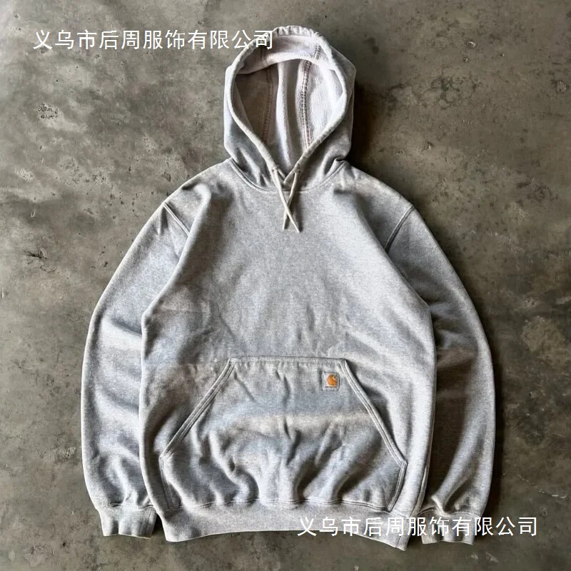 Cross-Border Streetwear Carhartt Pullover Hoodie for Men and Women, Trendy Warm Long-Sleeve Sweatshirt for Autumn and Winter