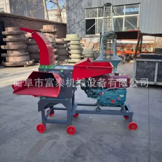 8马力柴油铡草粉碎机  干湿秸秆牧草树枝揉搓机 玉米粒粉碎机