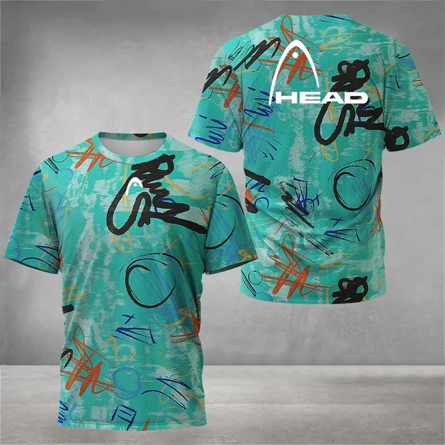 Deportes para hombres malla suelta transpirable manga corta cuello redondo camiseta venta directa de fábrica impresión digital 3D