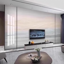 现代轻奢仿大理石背景墙板简约客厅沙发电视护墙板2025新款碳晶板