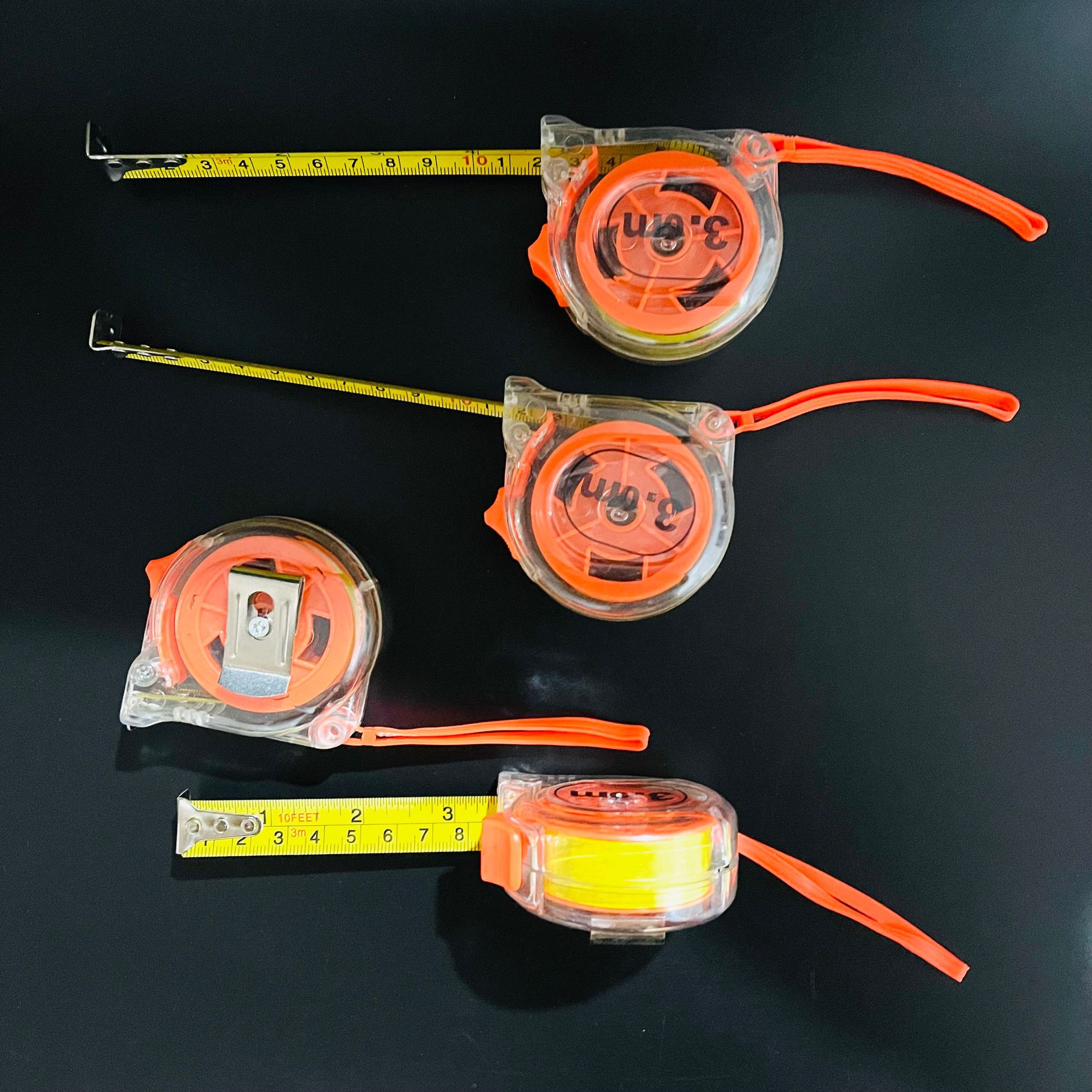 卷尺米尺3米卷尺建筑测量盒尺钢尺尺子木工量尺3m2元货源批发