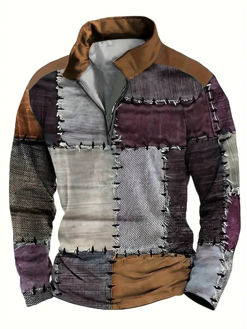 Camisa POLO de manga larga clásica de todo fósforo para hombre otoño nuevo suéter cálido con cremallera MB14