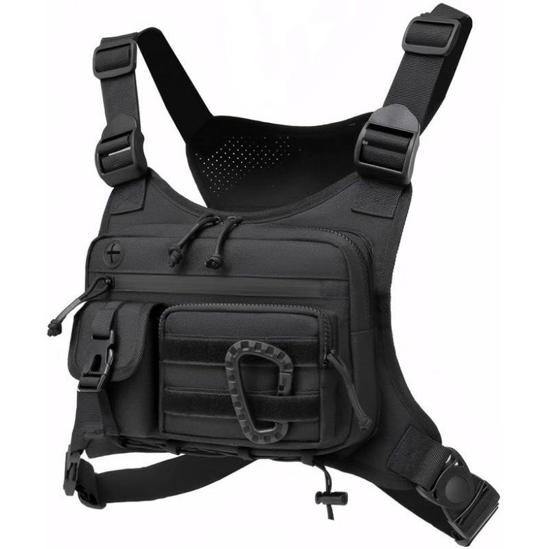 In-stock cross-border men's tactical chest bag, outdoor tactical vest, outdoor sports cycling vest, multi-functional backpack