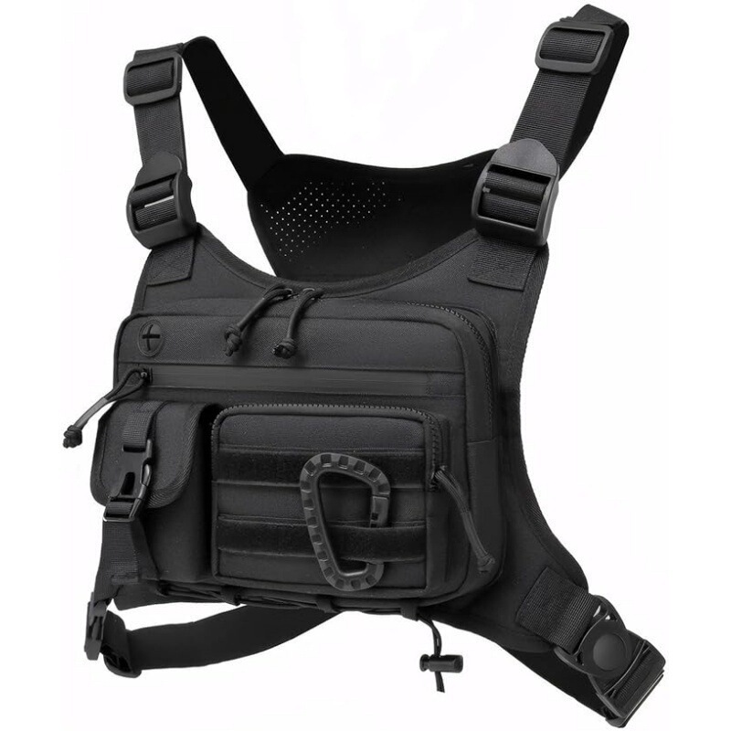 In-stock cross-border men's tactical chest bag, outdoor tactical vest, outdoor sports cycling vest, multi-functional backpack