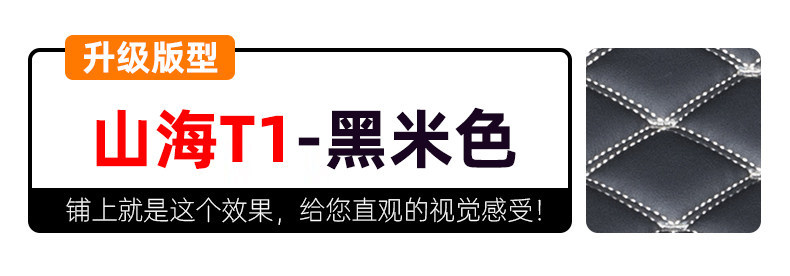 Jietu Shanhai T1 Trunk Mat 25-26 Model Car Interior Accessories Eco-Friendly Modified Full Coverage Trunk Mat