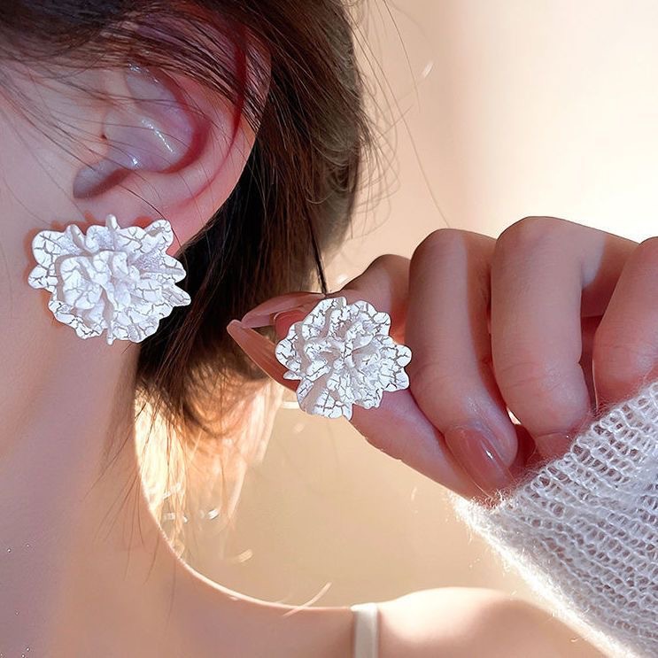 1 Pair Ig Style Sweet Flower Plastic Resin Ear Studs display picture 4