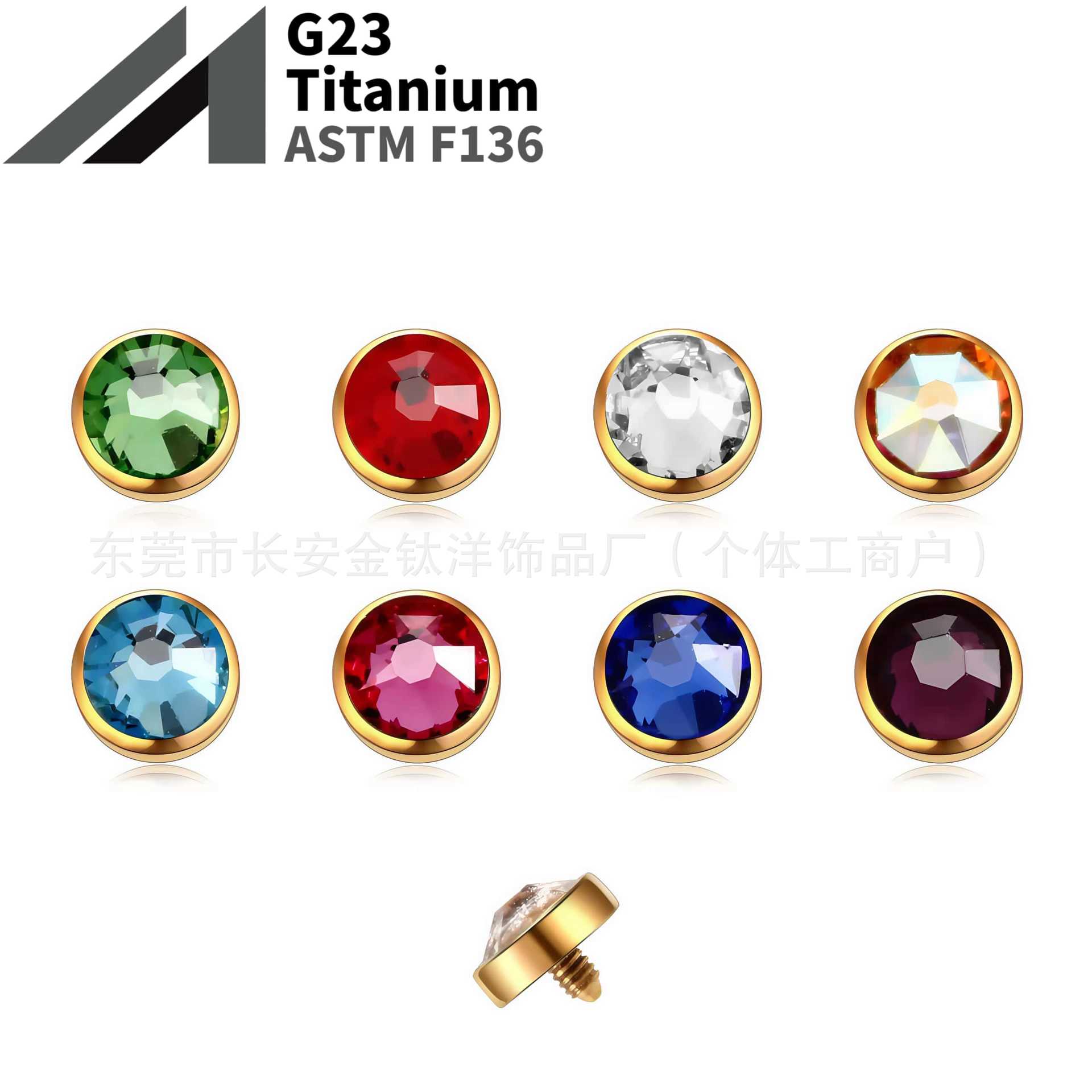 16G labret stud size and finish detail
