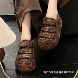 超火内增高厚底德训鞋女2025年秋冬新款魔术贴勃肯鞋百搭休闲板鞋