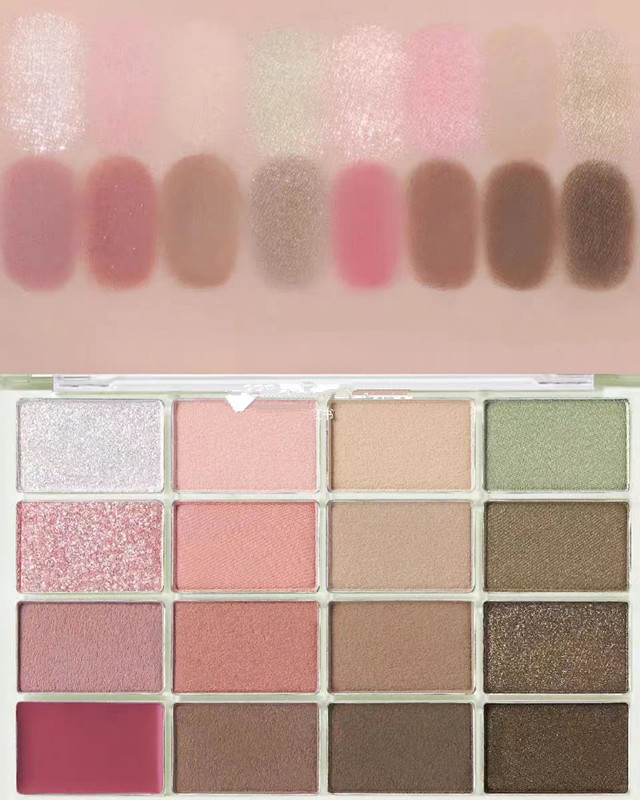 Capel ama la paleta de sombras de ojos de 16 colores, el gusano de seda perlado mate, ilumina el maquillaje diario dulce y fresco de baja saturación, barato