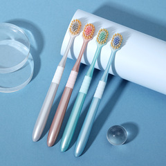 RAOYI New Adult Wide Head Soft Bristle Toothbrush 2-Pack Household Use Couple Fine Soft Bristle Toothbrush Factory Wholesale