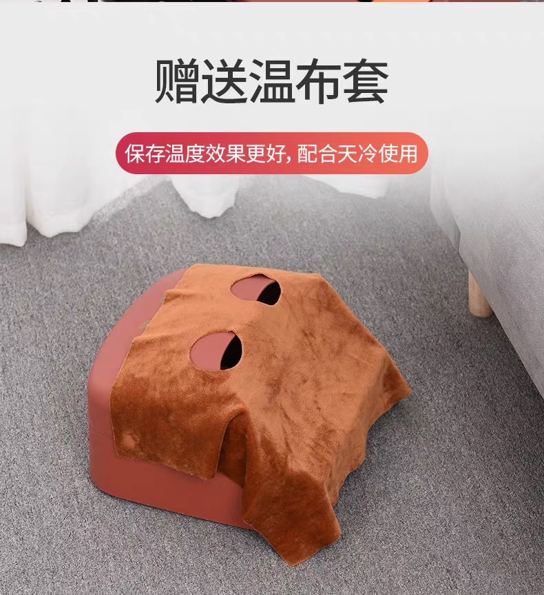Foot Moxibustion Box with Massage Roller Ginger-Style Warming Tool for Home Spa and Wellness Studio Use key features