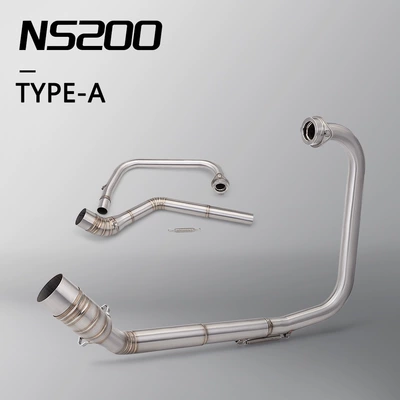 Motorcycle Modified Exhaust Pipe Tailpipe Suitable for Ns200 Ns 200 Bajajpulsar Ns200 (Exhaust pipe) - type-a
