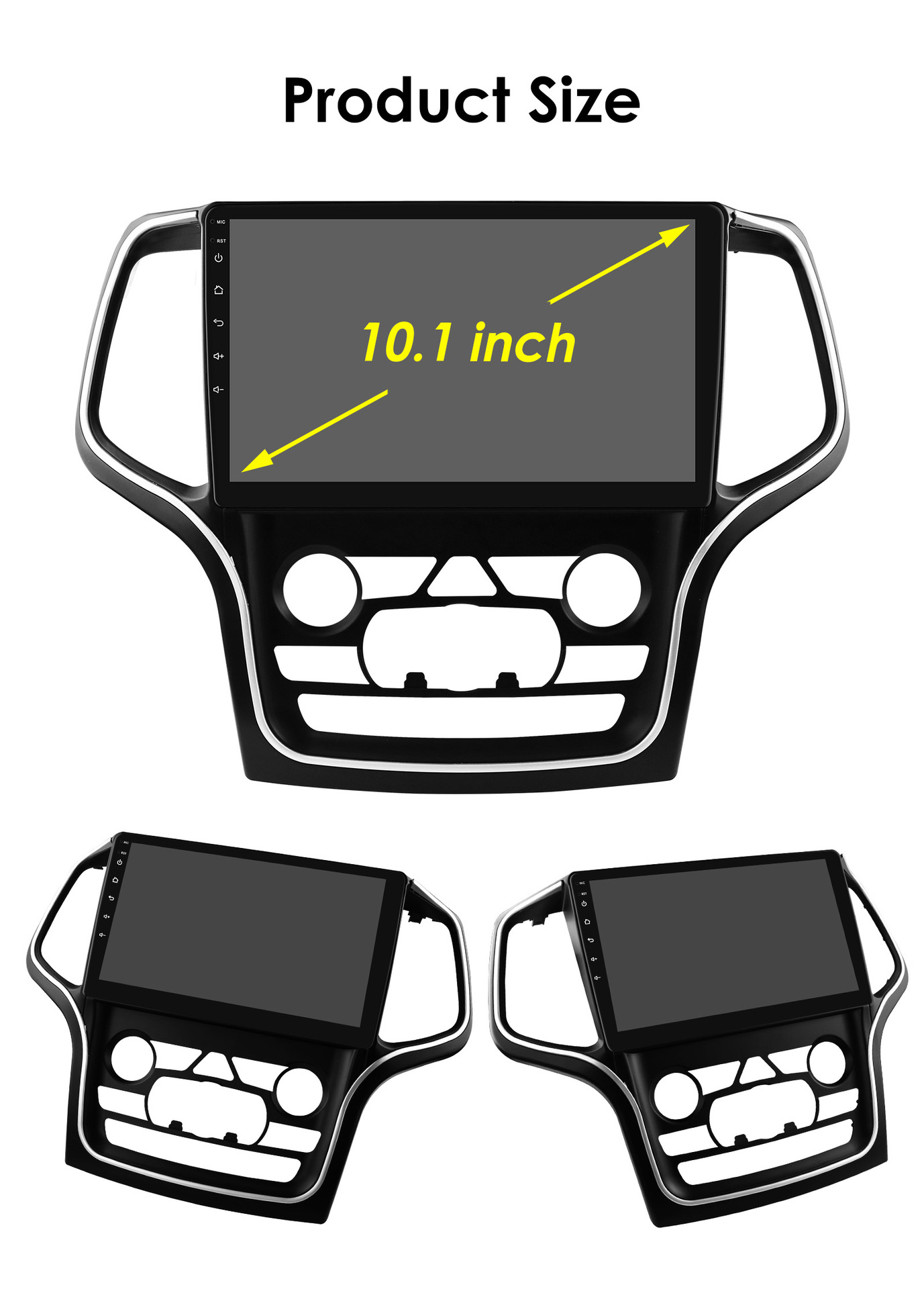 10inch Suitable for 14-22 Jeep Grand Cherokee Android Smart Large-Screen Car Central Control and Navigation All-In-One Machine