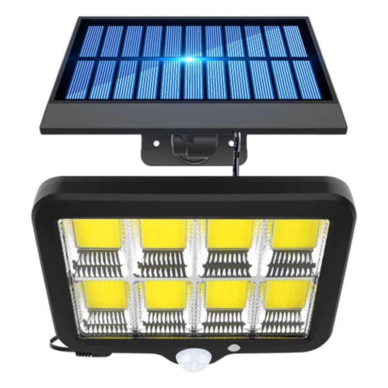 Lámpara de paisaje impermeable al aire libre lámpara de emergencia lámpara de calle solar COB lámpara de jardín lámpara de pared dividida inducción del cuerpo humano