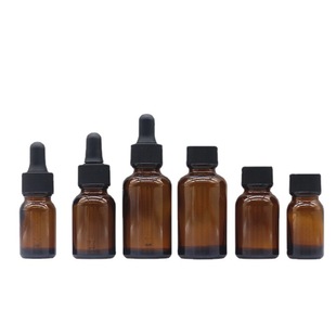 New Japanese 10ml15ml20ml30ml brown glass dark essence bottle essence liquid split dropper bottle