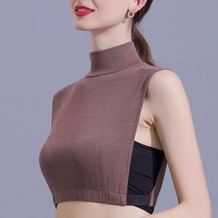 2023 Spring, Autumn, and Winter Knitted Fake Collar for Women, Versatile Half-High Decorative Collar, Warm Sweater Inner Pullover