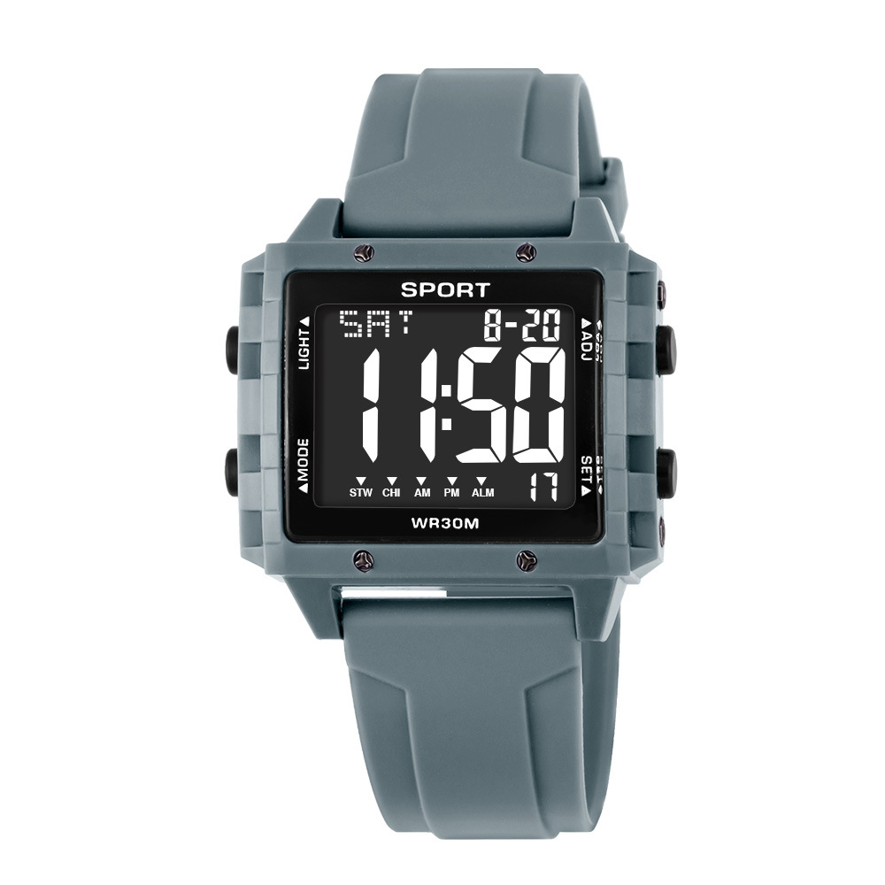 Reloj electrónico de visualización digital de moda creativa venta caliente al aire libre estudiantes alarma cronometrador reloj electrónico de luz nocturna al por mayor