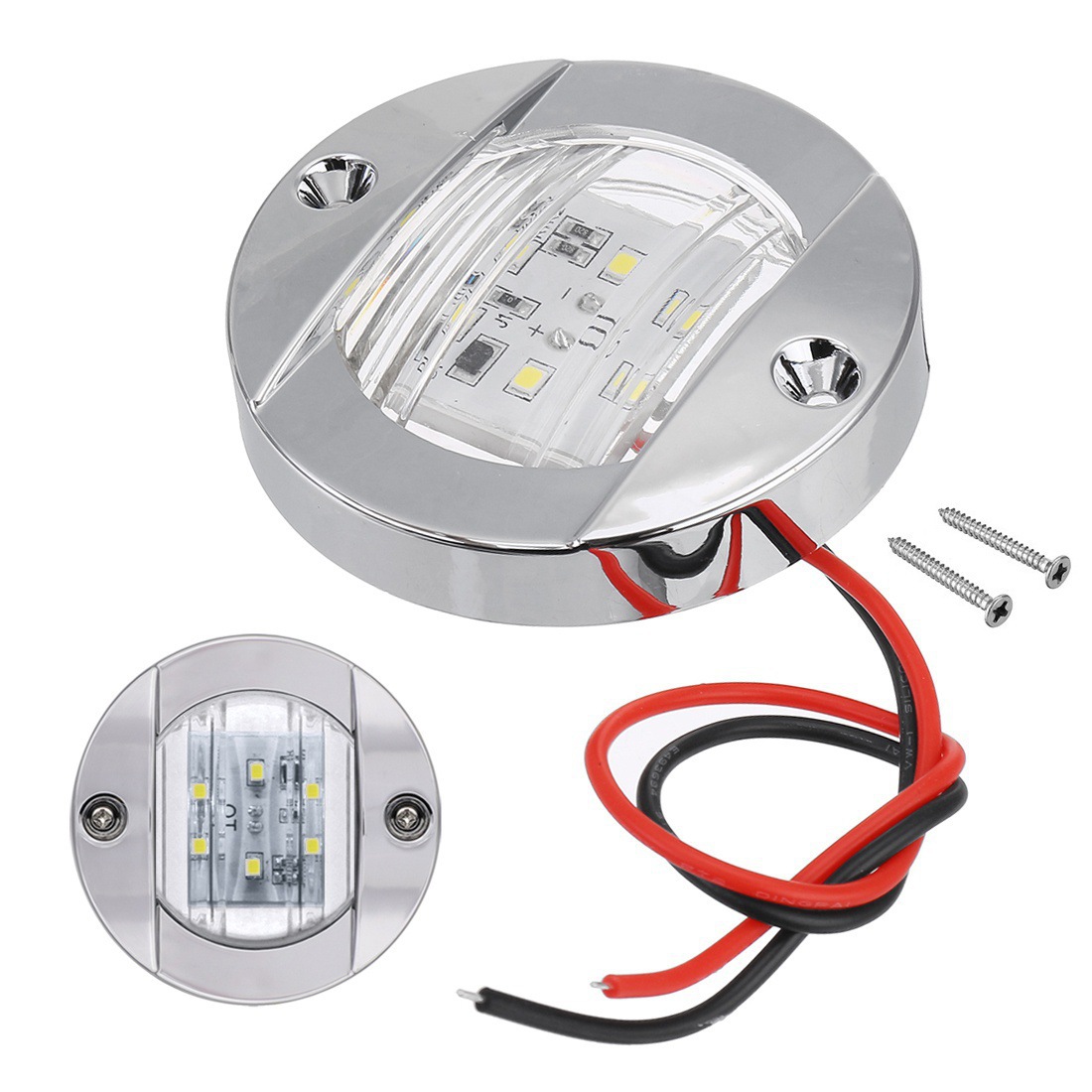 Source factory 6LED round truck side light 12v round trailer trailer cruise boat signal light 24v truck side light