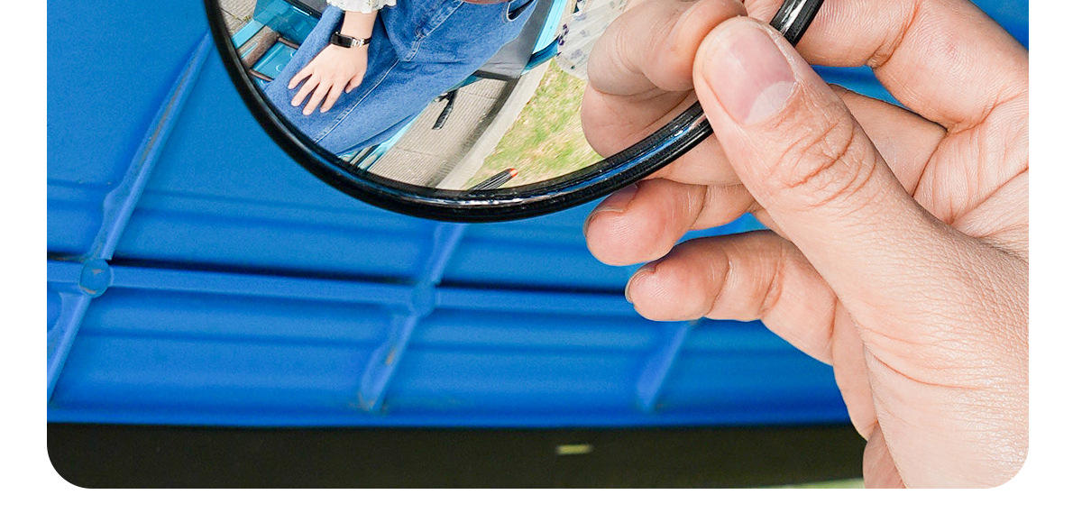 Suction Cup Electric Tricycle Rearview Mirror, Large Field of View, Convex Reversing Mirror, Reflector, Round Auxiliary Mirror, Universal for Four Wheels