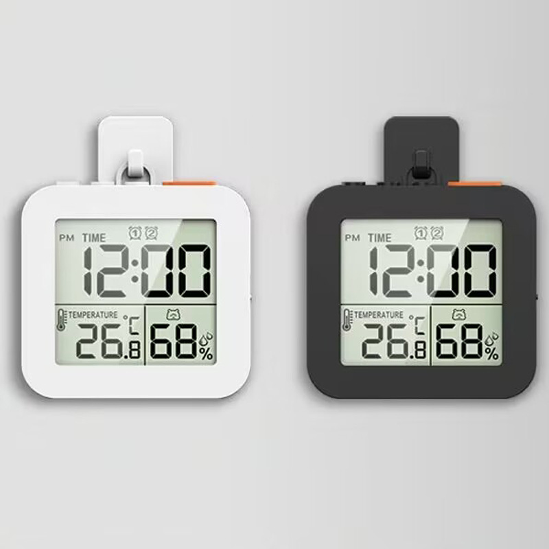 新型多機能デスクトップ電子時計温度計湿度計二組目覚まし時計カウントダウン壁時計タイマー|undefined