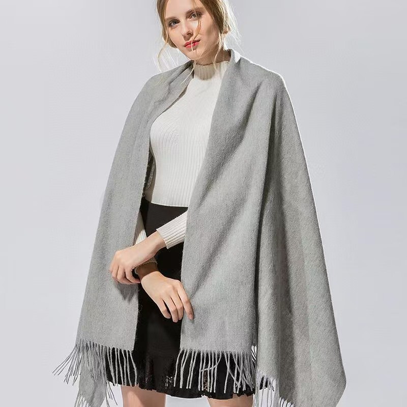 Shawl Scarf Women's Cashmere New Autumn and Winter Office Nap Blanket High Subway Wool Warm Outer Blanket
