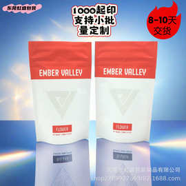 亚马逊防儿童锁拉链包装袋印刷镭射UV局部透铝箔效果大麻袋烫金