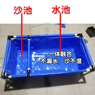 Thickened Canvas Turtle Pond Fish Pond Breeding Tank Canvas Fish Pond with Stand Waterproof Canvas Turtle Pond Canvas