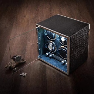 East and West first layer genuine leather automatic chain box chopsticks box watch Shaker watch cabinet WW804