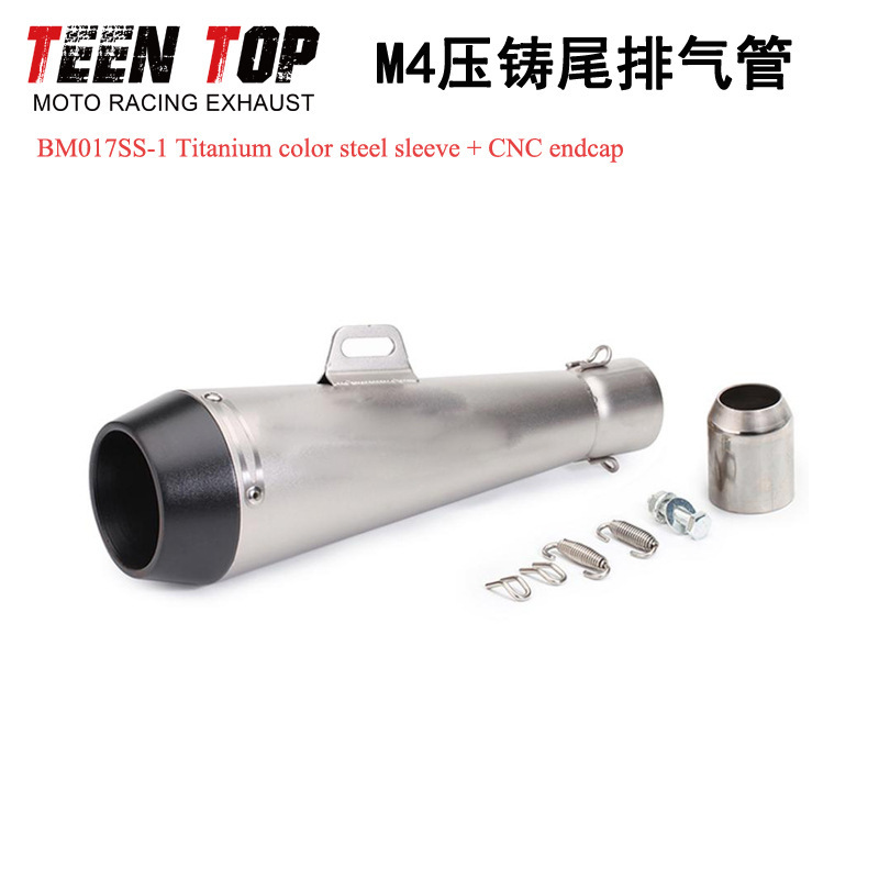 Motorcycle Exhaust Pipe Sports Car Kawasaki Horizon Yama Tmax500 Universal M4 Stainless Steel Exhaust Pipe Modification Motorcycle Exhaust Pipe Sports Car Kawasaki Horizon Yama Tmax500 Universal M4 Stainless Steel Exhaust Pipe Modification