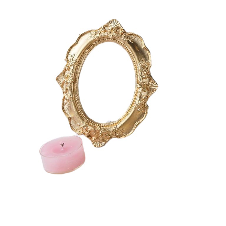 INS oro mini foto marco decoración uñas joyería pendientes foto apoyos decoración fotografía Fondo paño