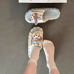 安敛美亚麻拖鞋女四季抑菌防臭居家室内待客静音无声地板拖鞋子