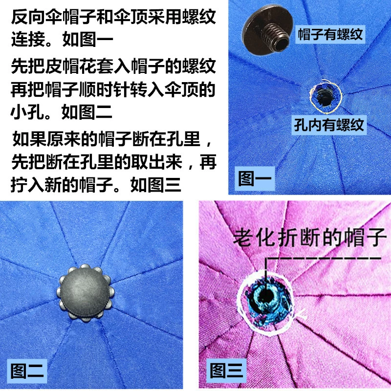 ♡ Двухслойные бусины для зонтов, металлические бусины для зонтов-тростей, бусины для зонтов с длинной ручкой, ремонт концевых наконечников для зонтов от солнца.