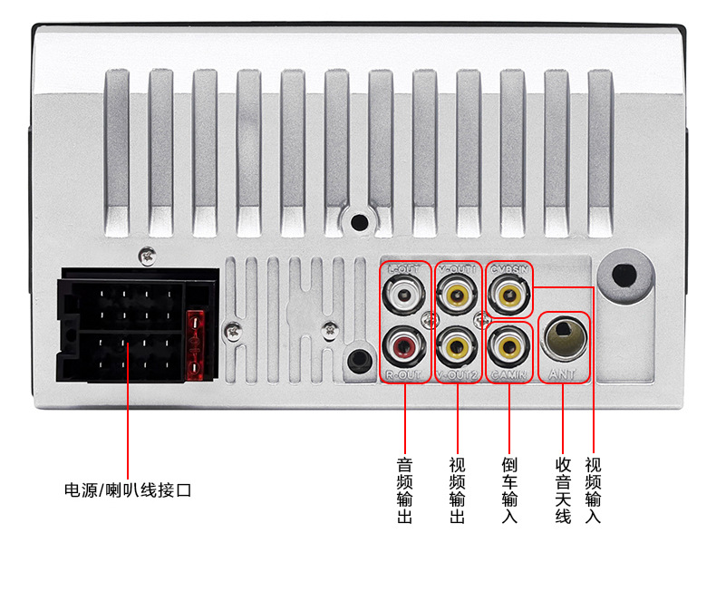 Car Audio and Video System with Priority for Reversing, Mp4 Hands-Free Fm Card Reader, Hd 7inch Car Mp5 Bluetooth Player