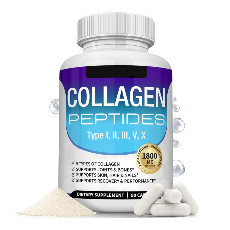 跨境Toplu胶原蛋白肽胶囊5种胶原复合物Collagen Peptides工厂|undefined