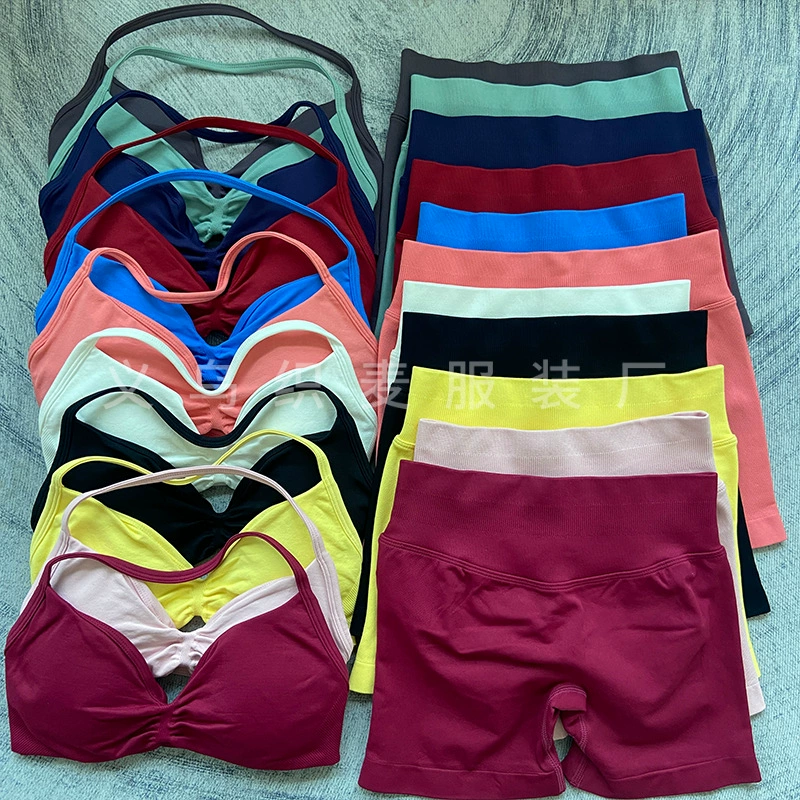 DFYNE AliExpress популярные шорты, маленький бюстгальтер для фитнеса, йоги, высокоэластичный костюм для женщин
