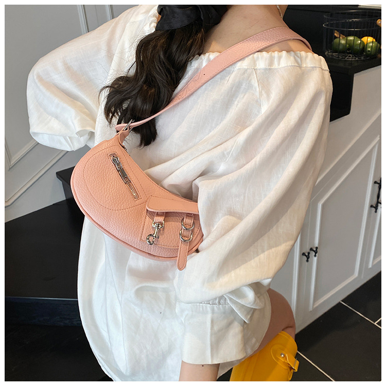 Underarm trendy and fashionable dumpling bag for women, simple and versatile Korean style single-shoulder bag, 2025 new niche design crossbody bag undefined