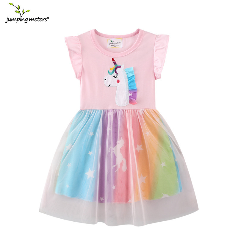 New Girls' Dress Summer Mesh Baby Skirt European and American Cute Children's Princess Skirt Cross-Border Supply Clothing