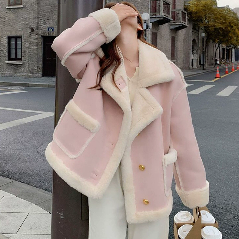 Фуксия бархатный короткий жакет, в стиле Chanel, для подростков, повышенная плотность