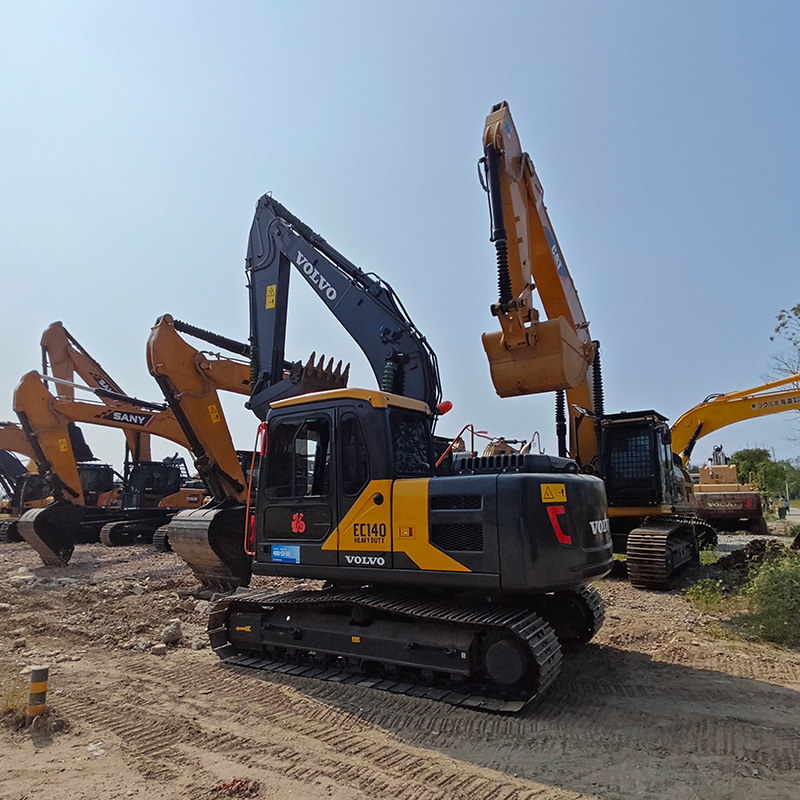 Multiple models of used Volvo EC140 excavators for sale