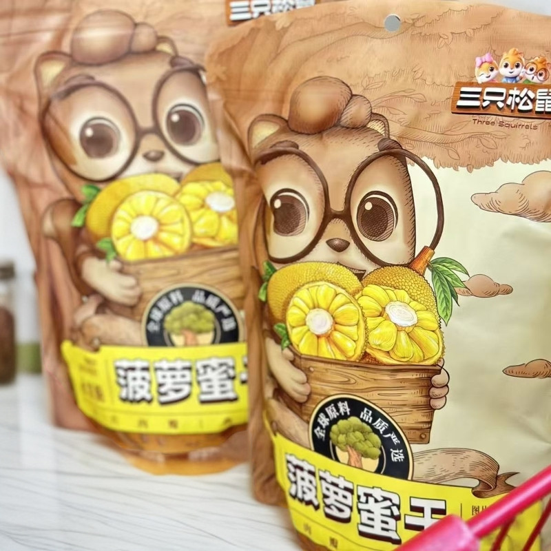 三只松鼠菠萝蜜干150g1袋休闲零食水果干蜜饯酸甜解馋宿舍小吃