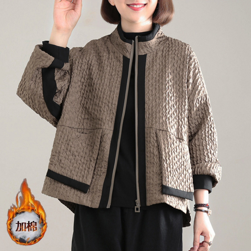 카키 퀼팅 [면패딩 버전]