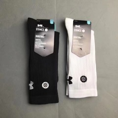 UA刺繍入りタオル底ソックス メンズ ロング丈 タクティカル バスケットボール スポーツソックス 学生 ランニング 通気性 速乾