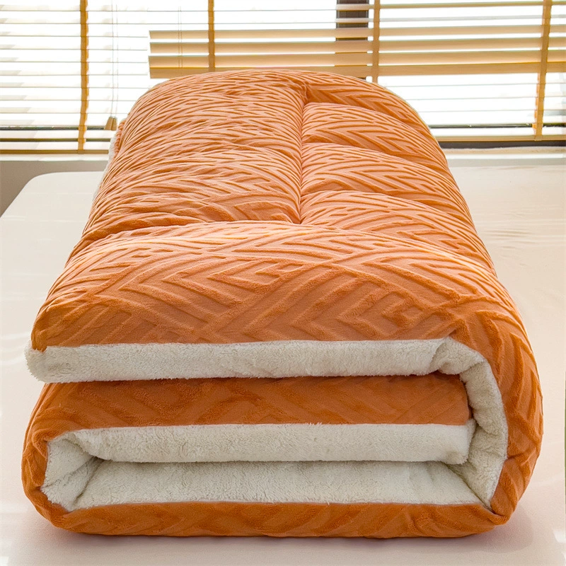 Winter sponge keep warm mattress for home use for elementary school students, increased thickness