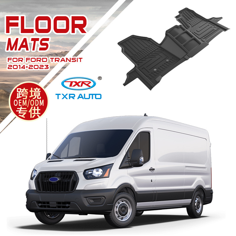 TXR para Ford Transit alfombrilla de coche Tpe Car Floor Mat especial 5D almohadilla de pie ecológica