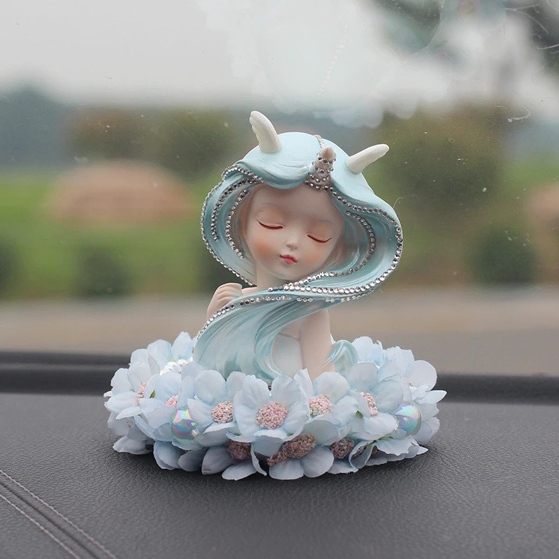 adornos de automóviles blancos grandes plumas almohadilla antideslizante amor almohadilla de cuentas diosa adornos de automóviles regalos de vello corto