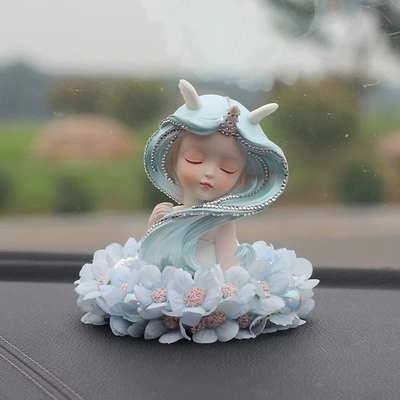 Car ornaments – Goddess Car Interior Decoration Gift - 22blue-girl